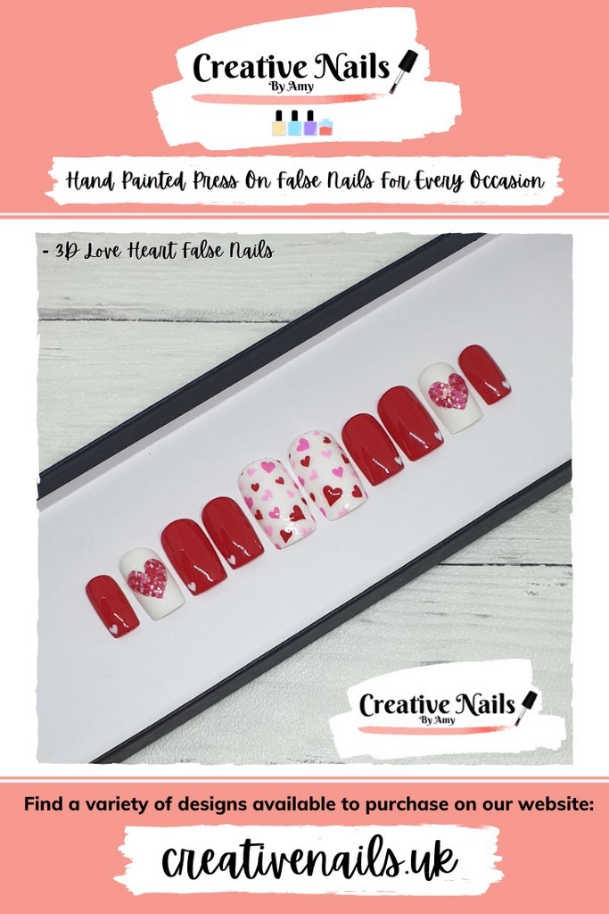 heart nail art