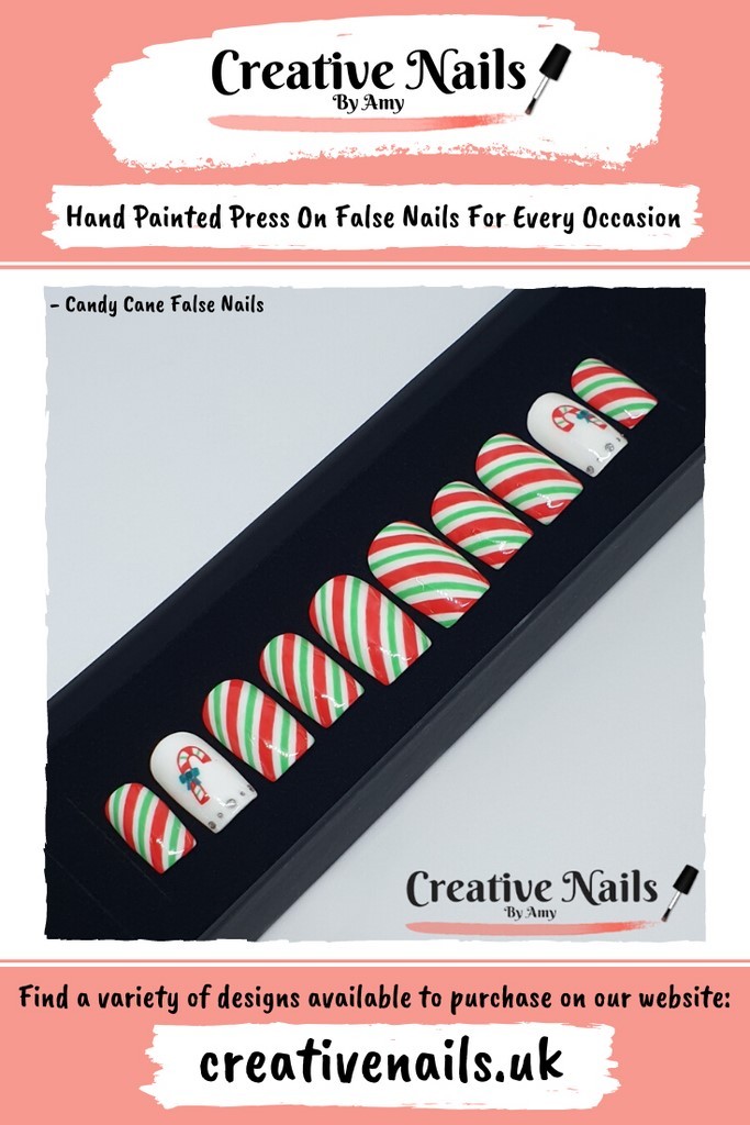 candy cane nails