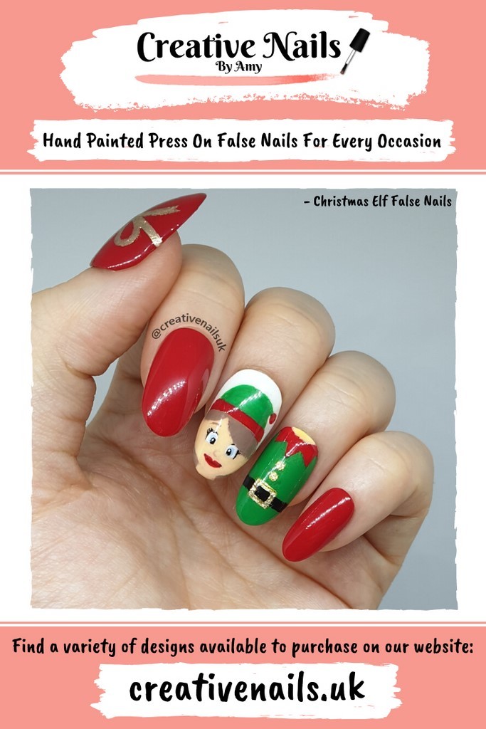christmas elf nails