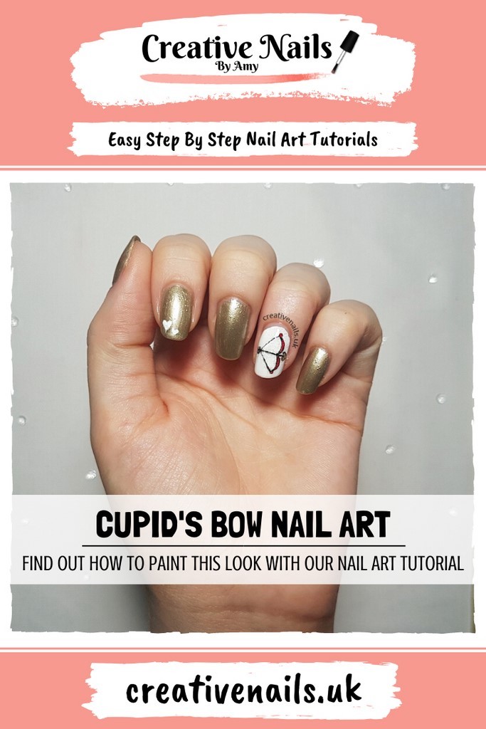 cupid's bow easy step by step nail art tutorial