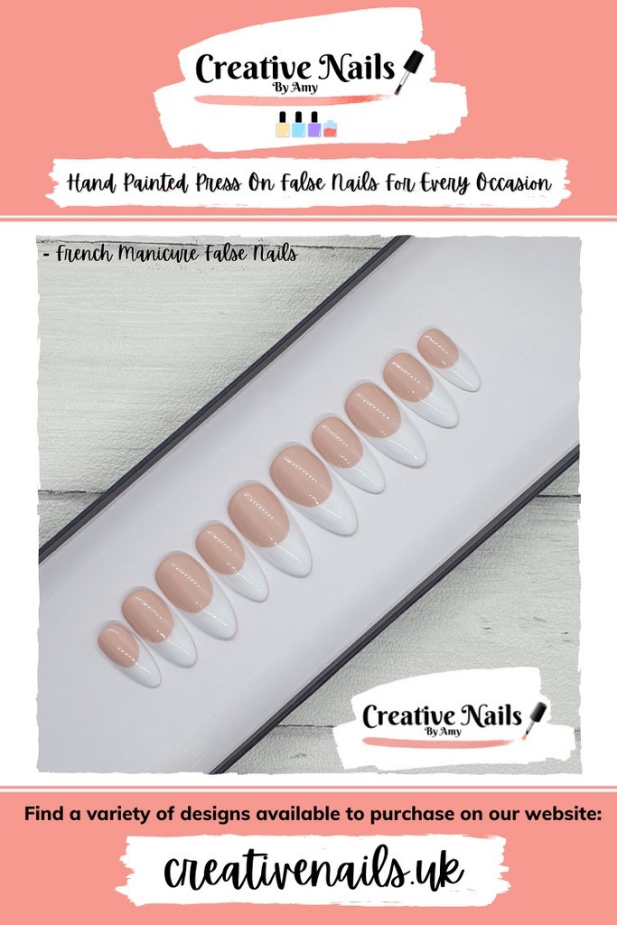 white french tip nails