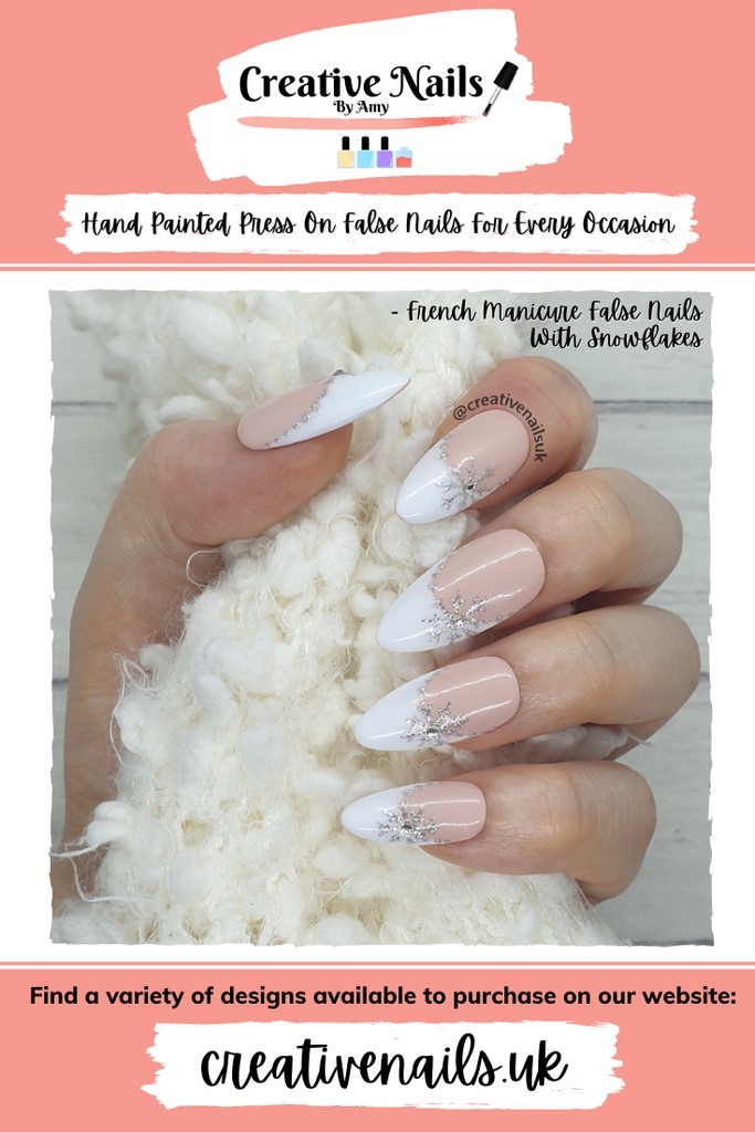 cute snowflake nails
