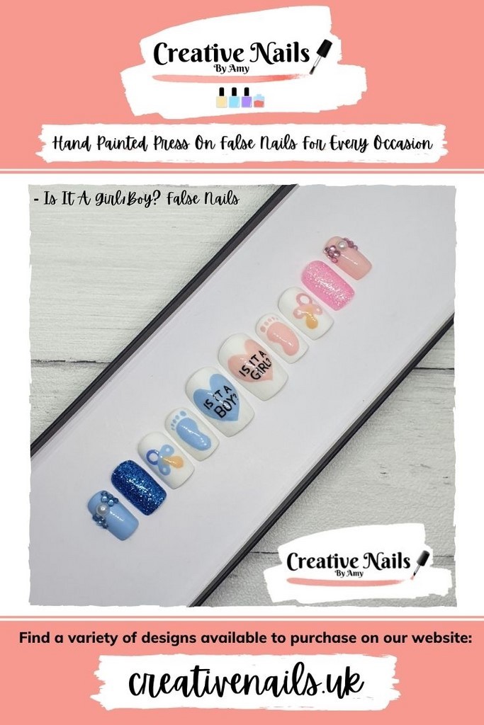 baby shower nails