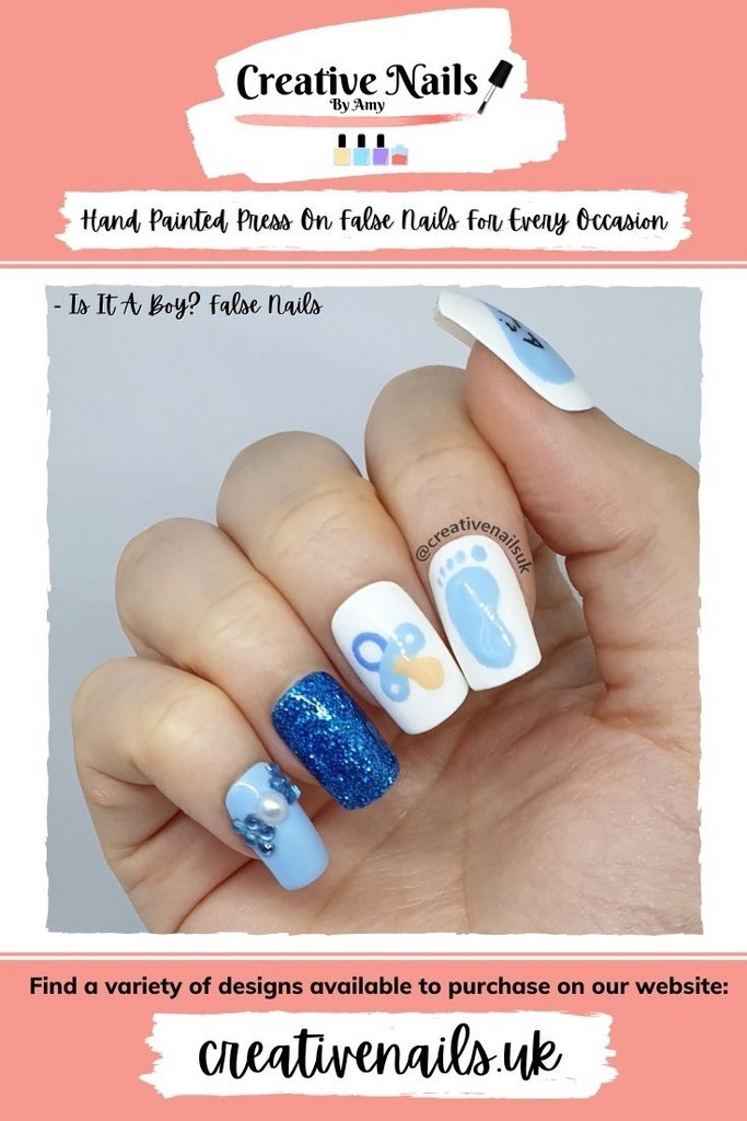 baby shower nails for boy