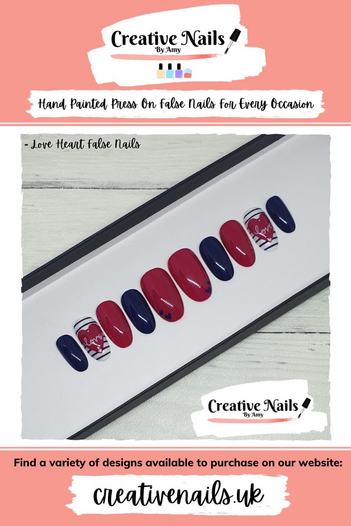 heart nail art