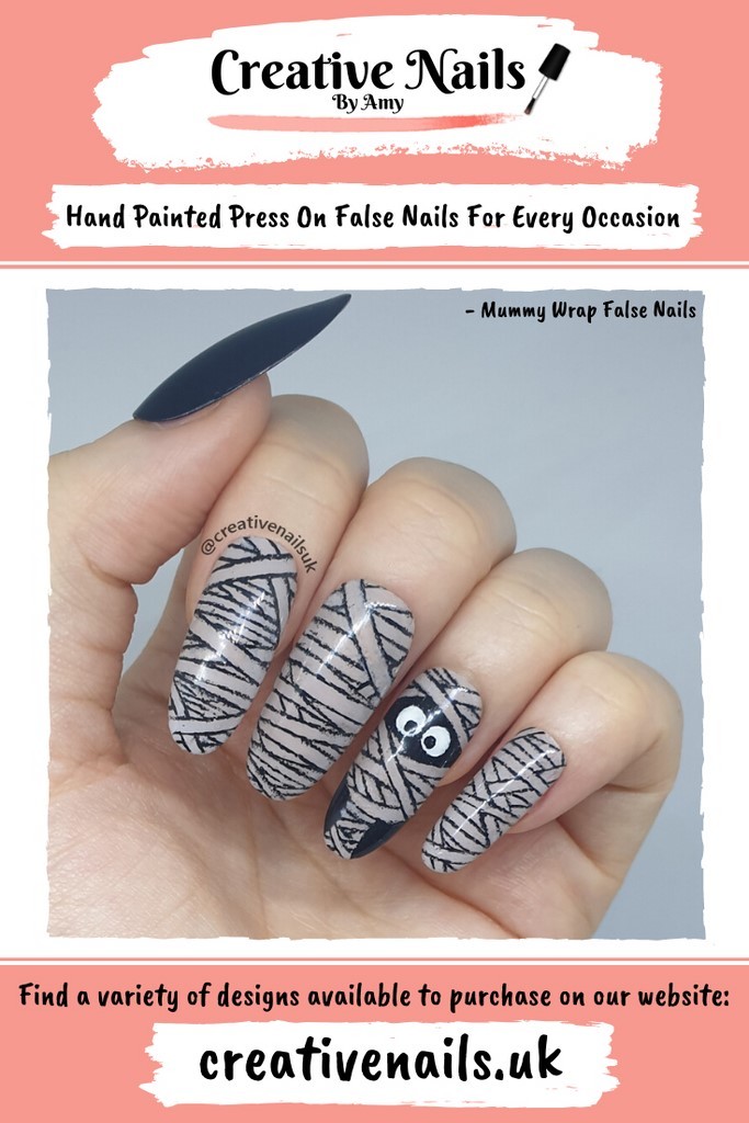 mummy wrap false nails
