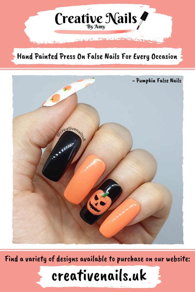 pumpkin nail art
