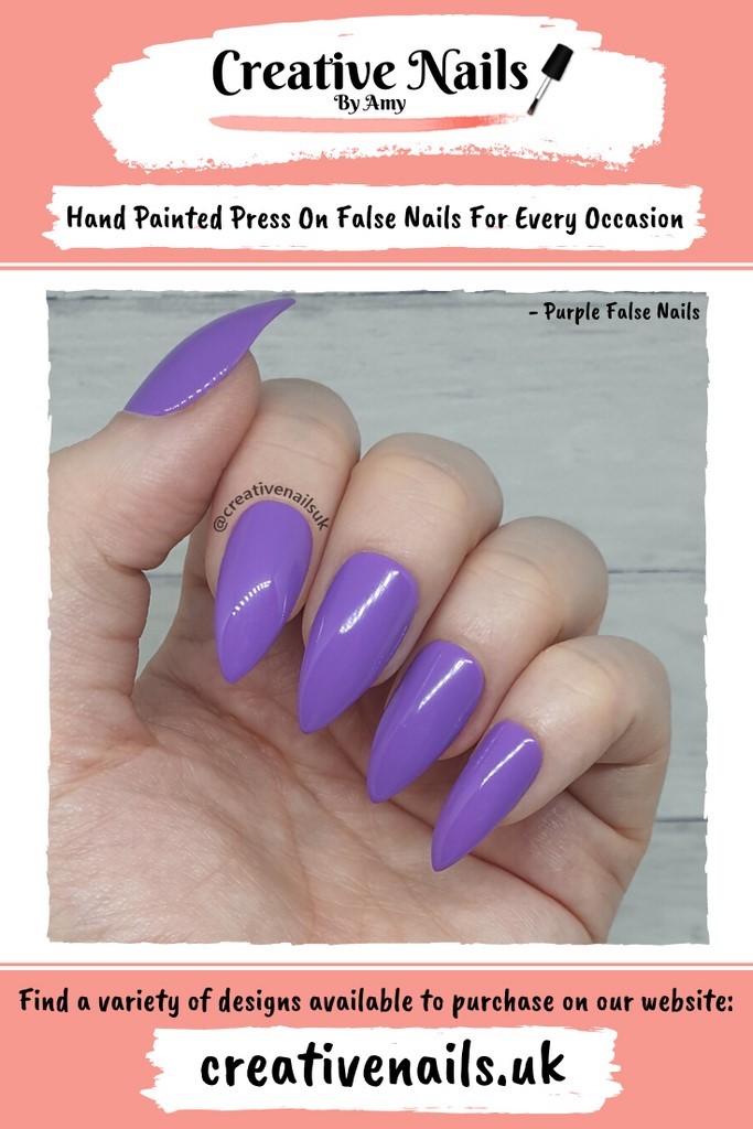 bright purple nails