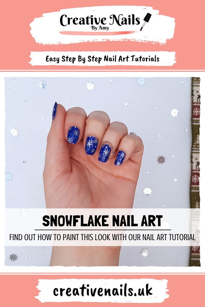snowflake easy step by step nail art tutorial