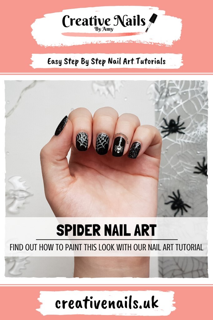 spider easy step by step nail art tutorial