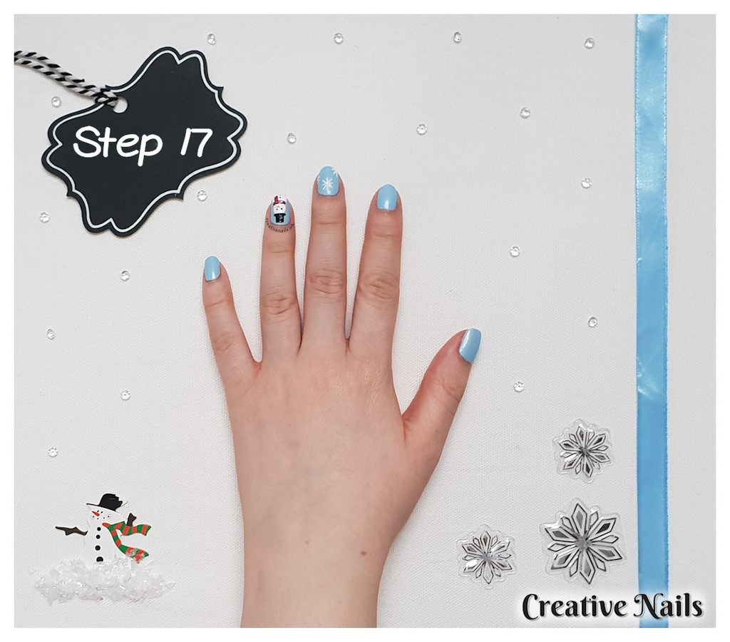 snowflake nails
