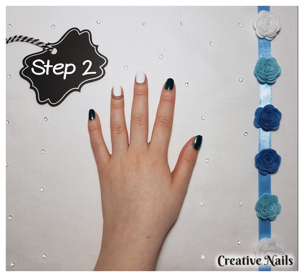 simple butterfly nail art