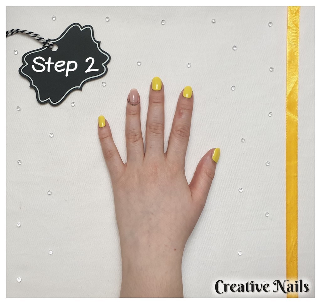 Yellow nail polish
