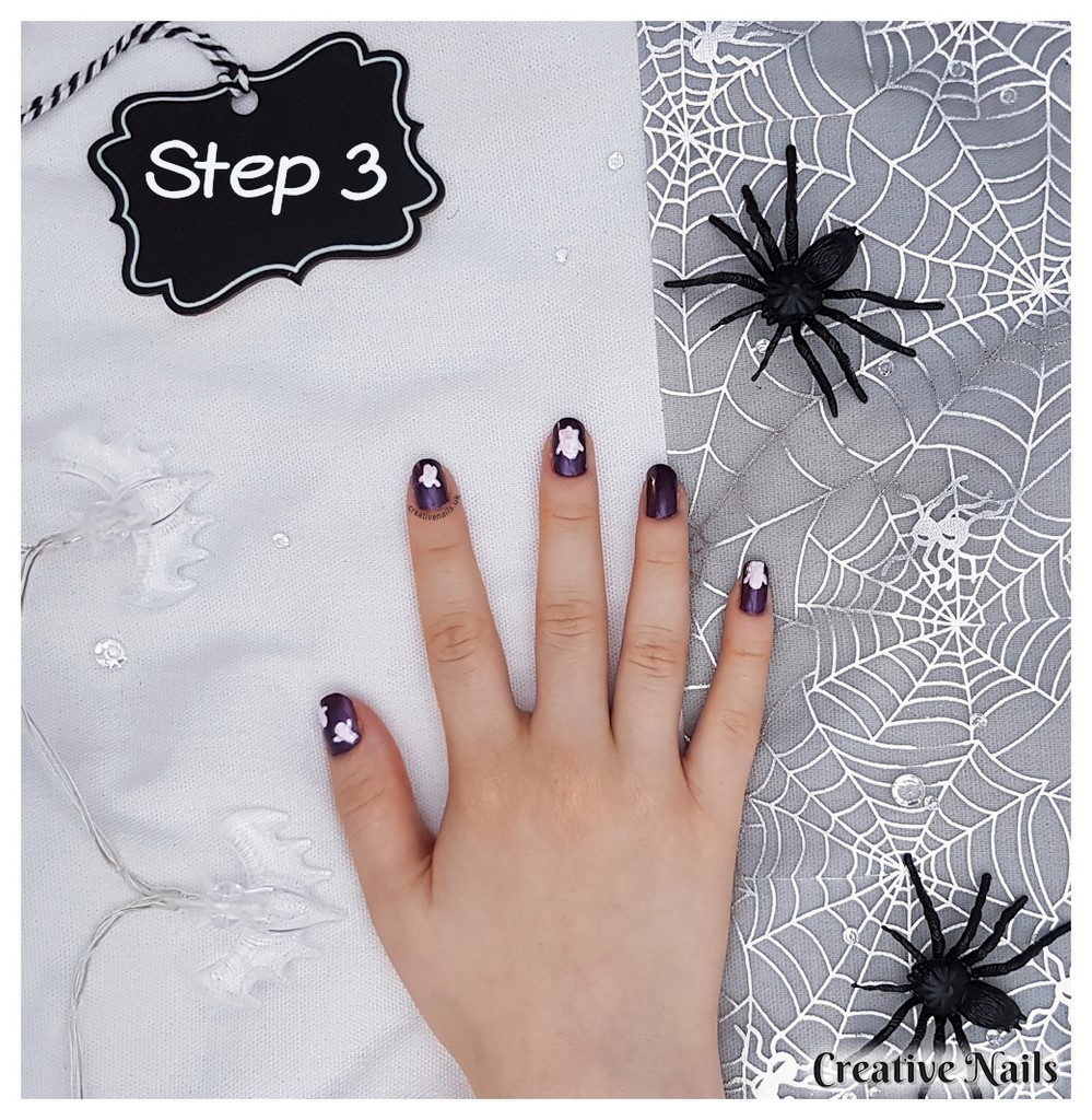 ghost nail design