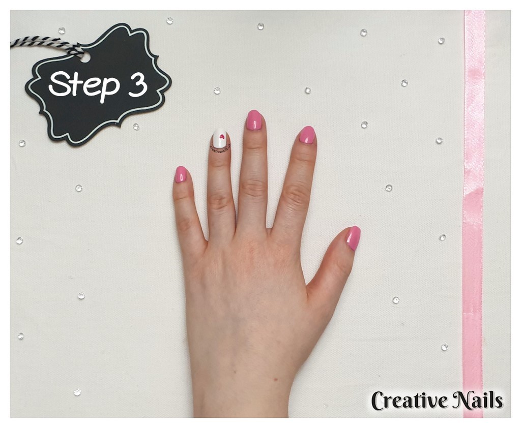 small heart nail art