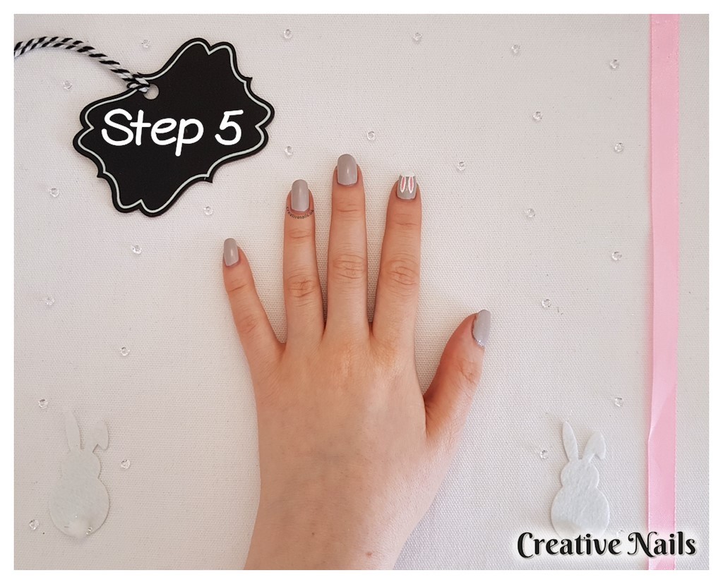 bunny nail art