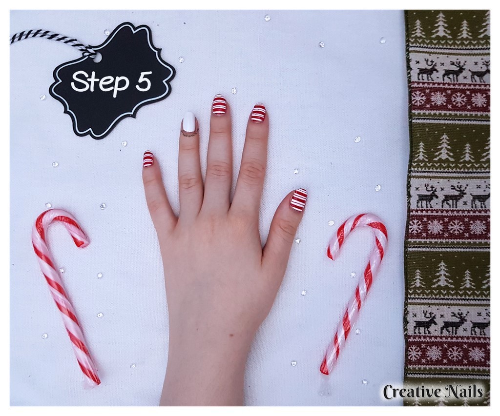 candy cane nails