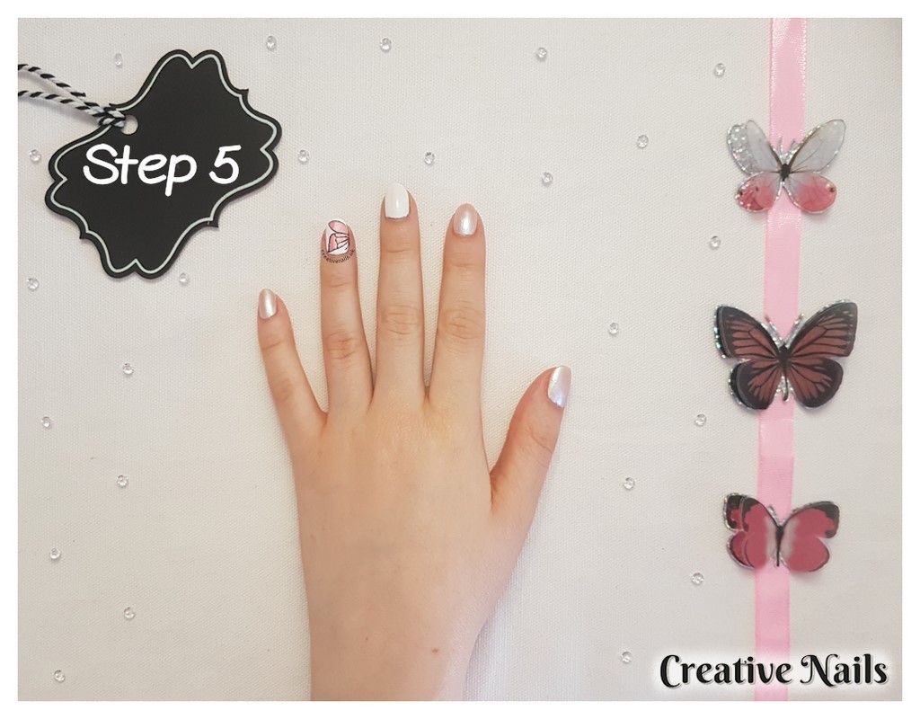 easy butterfly nail art