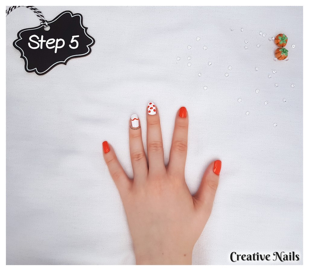 fall pumpkin nail designs
