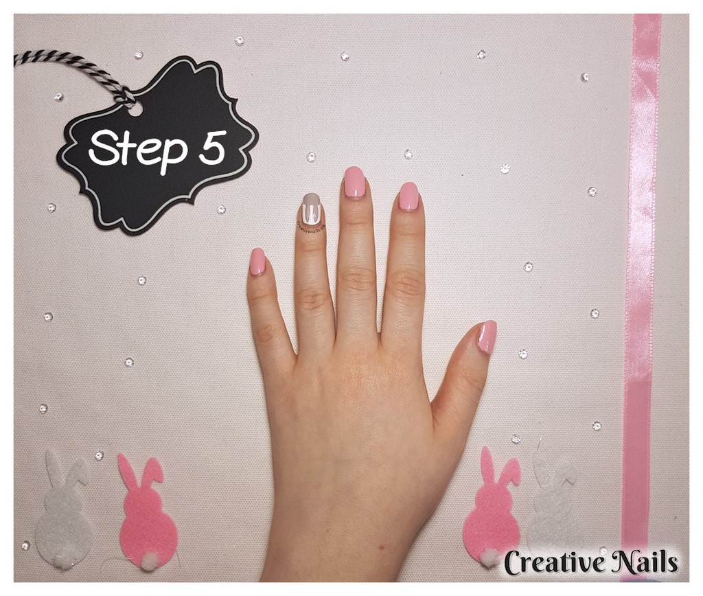 bunny nail art