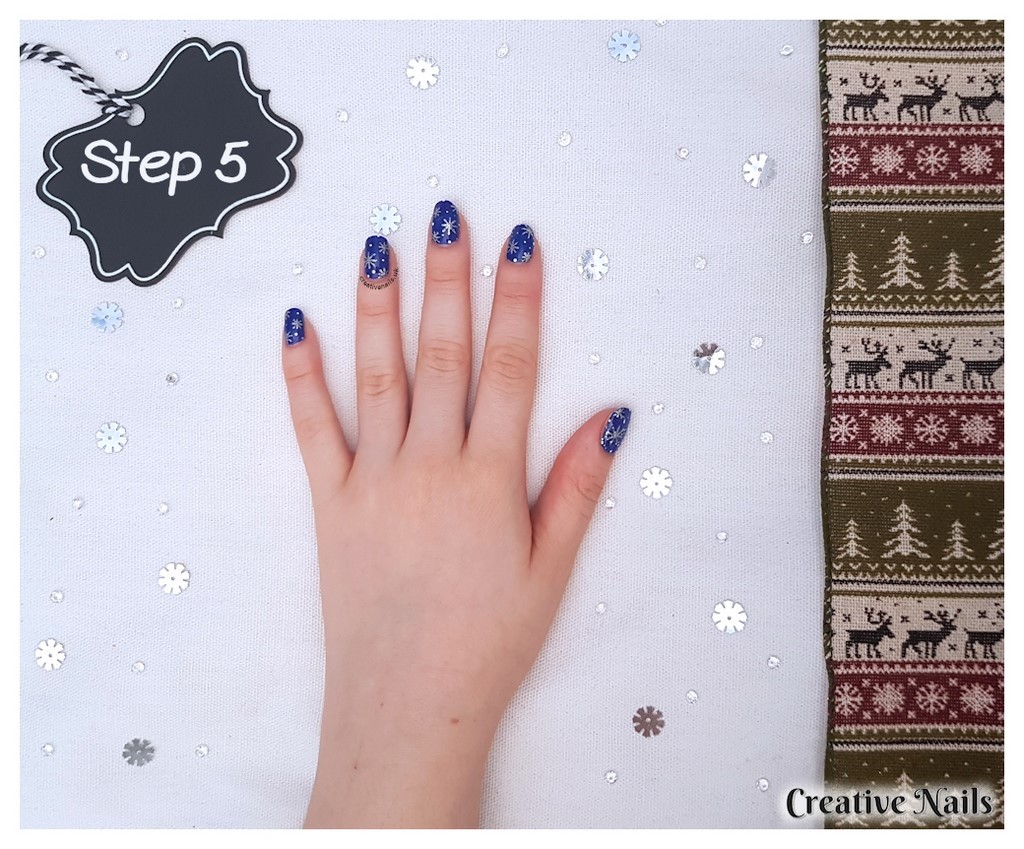 snowflake nails