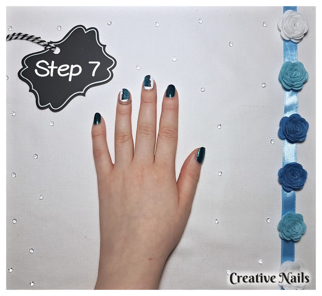 blue butterfly nails