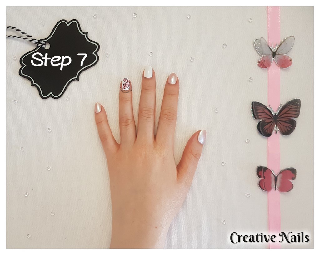 butterfly nail design