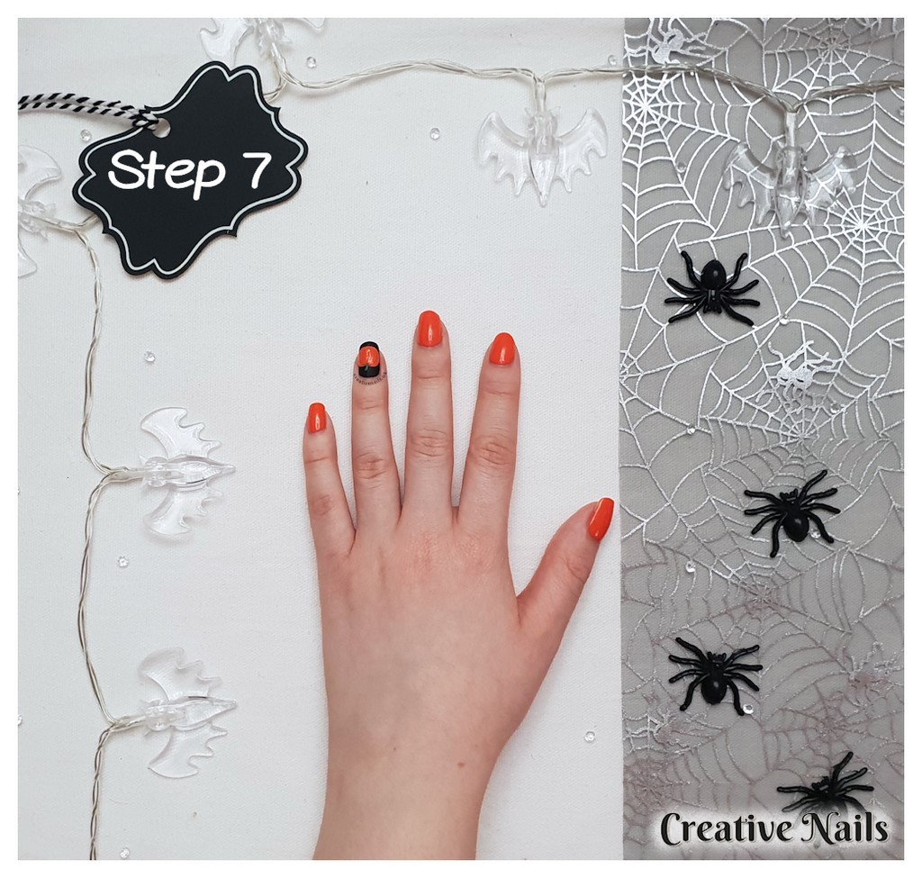 pumpkin halloween nails
