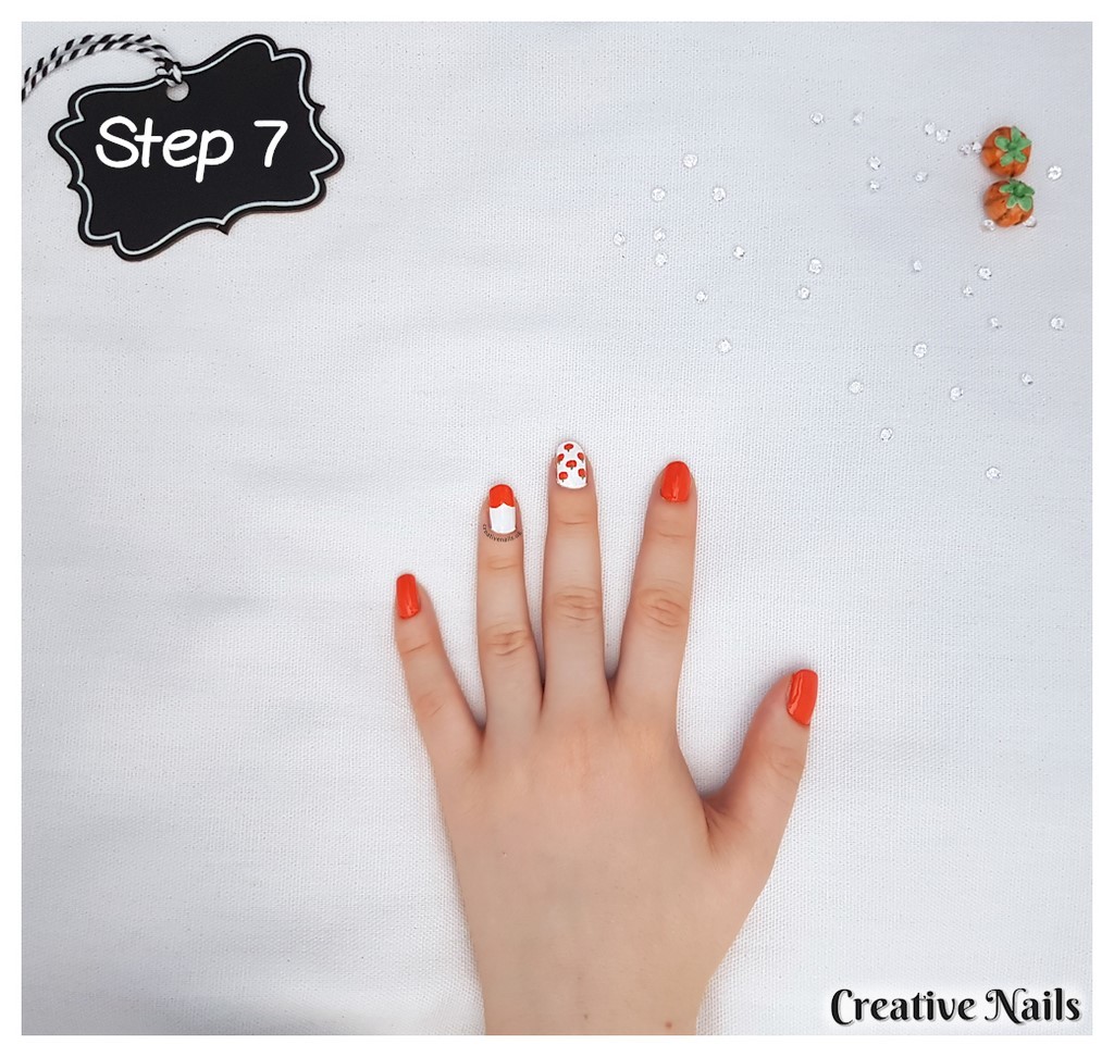 pumpkin on nails