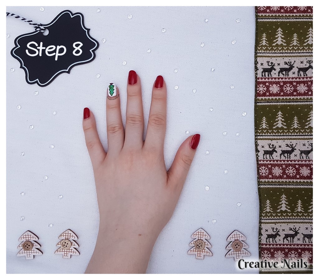 christmas tree nail art