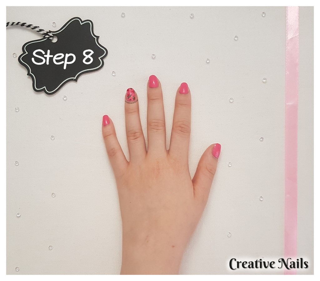watermelon fingernails