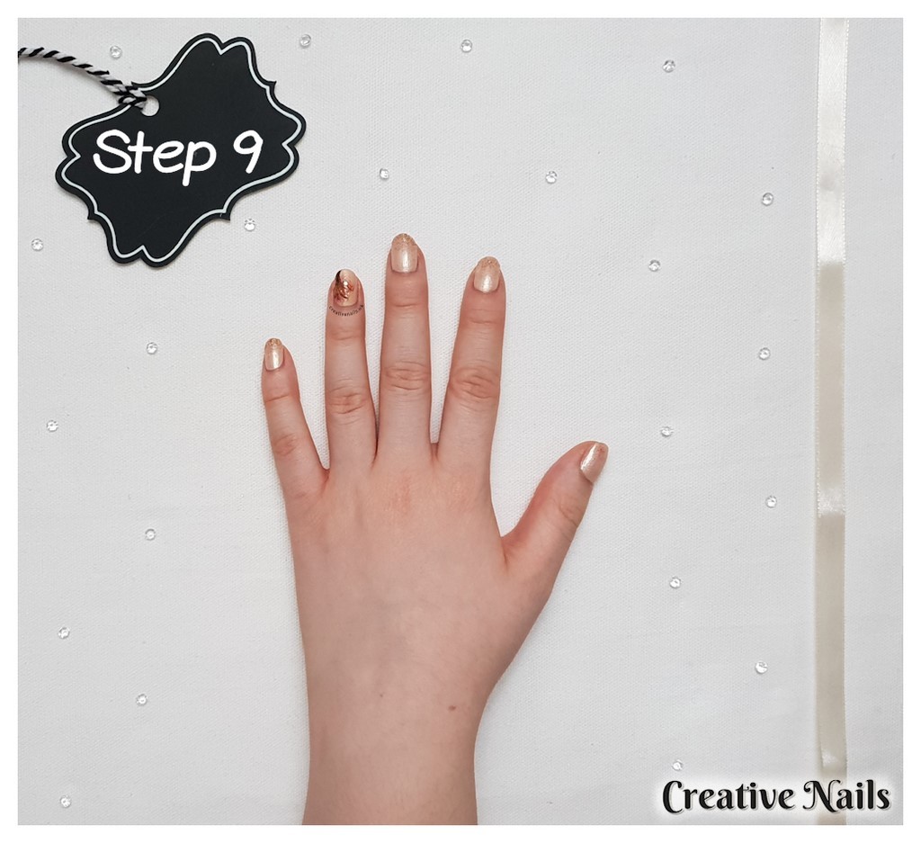 autumn tree nail art