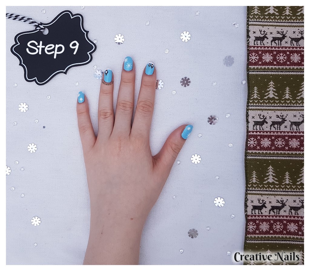 snowflake nails