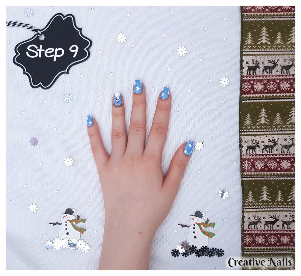 snowman nails