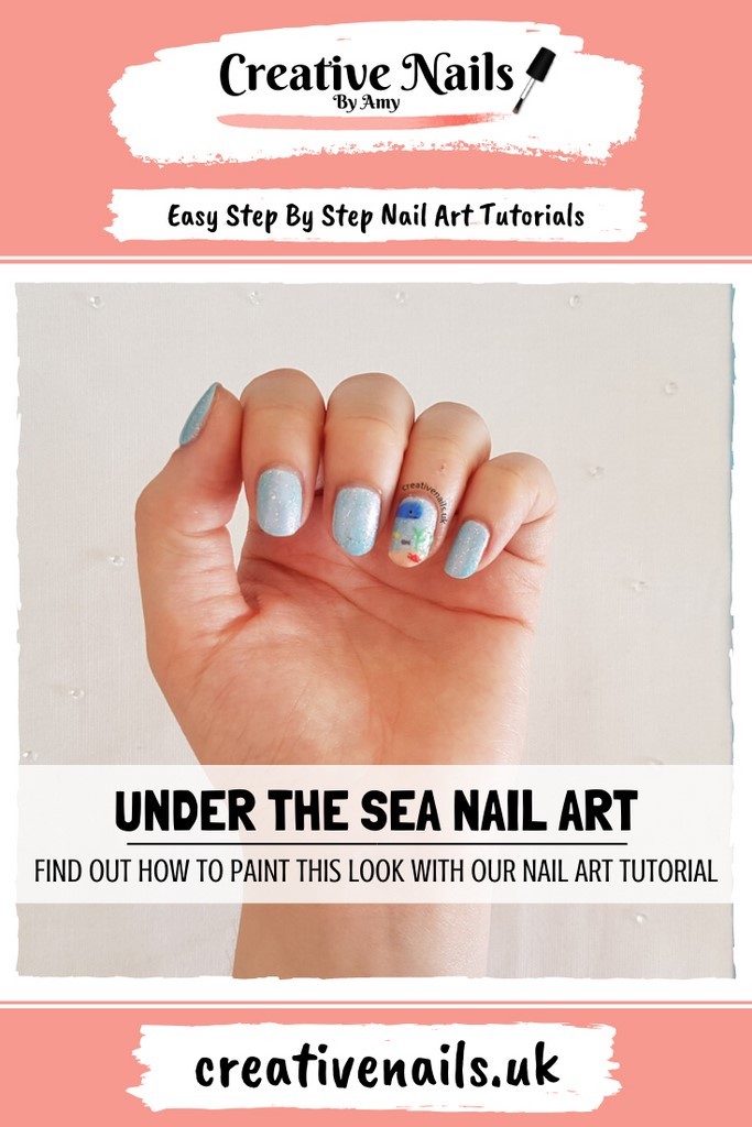 under the sea easy step by step nail art tutorial