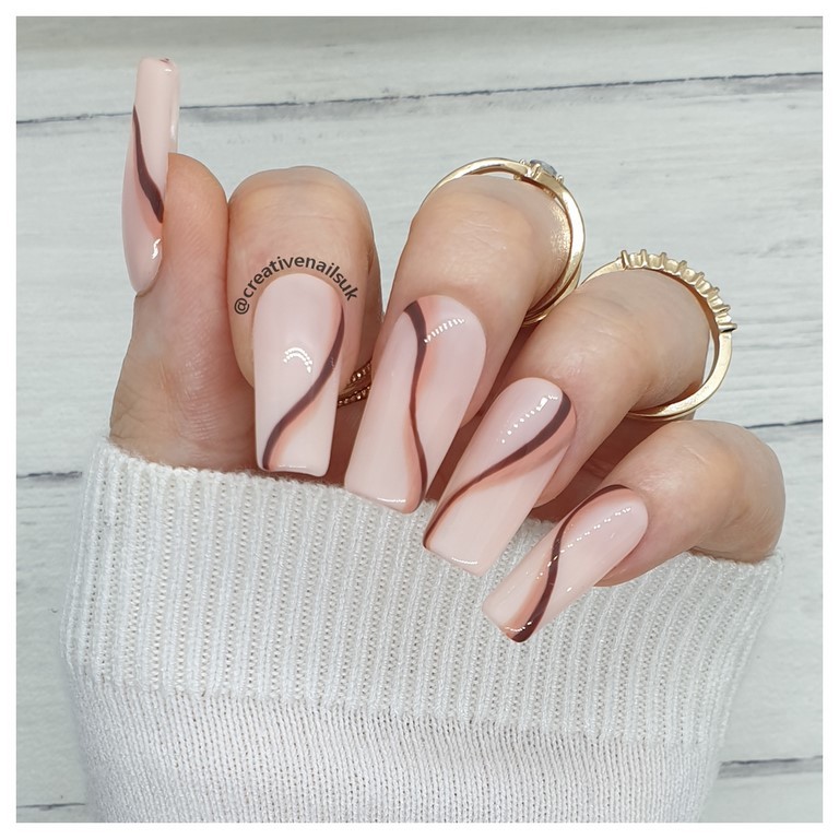 abstract false nails