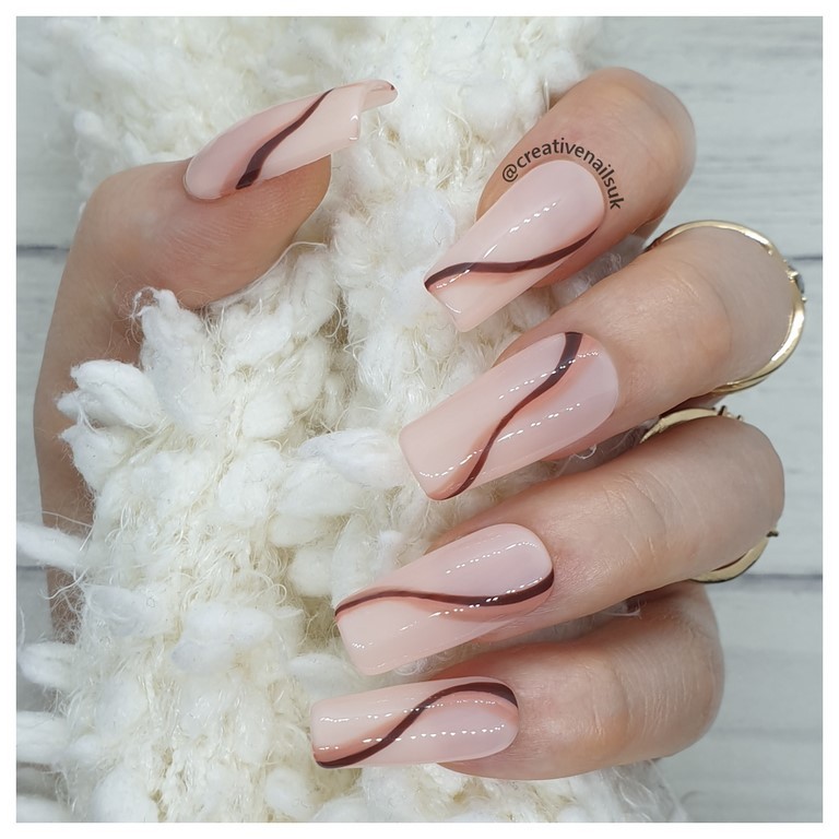 nude gel nails