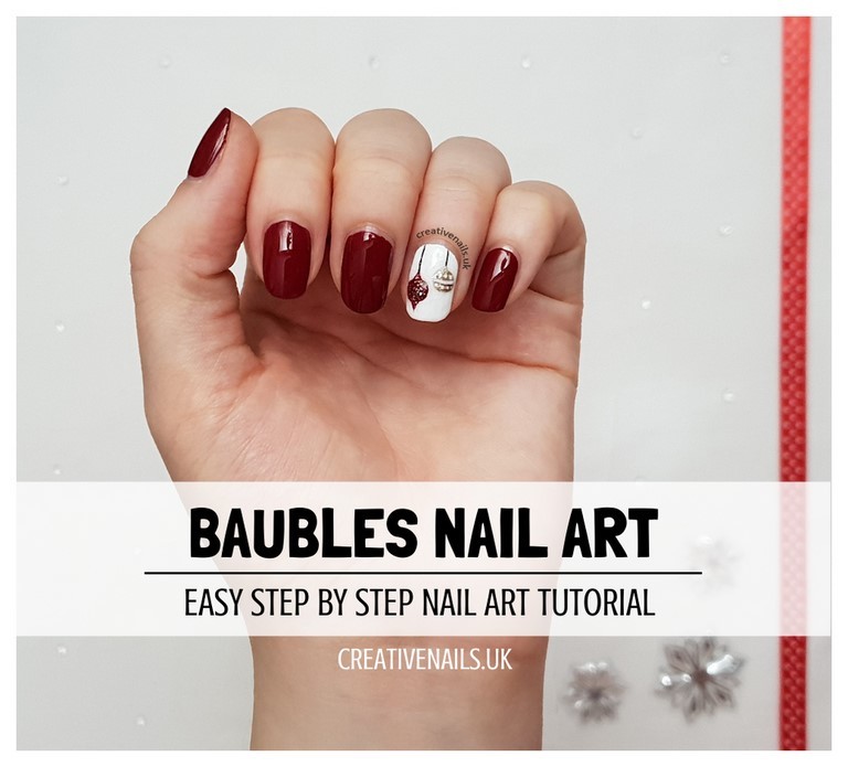 baubles nail art tutorial