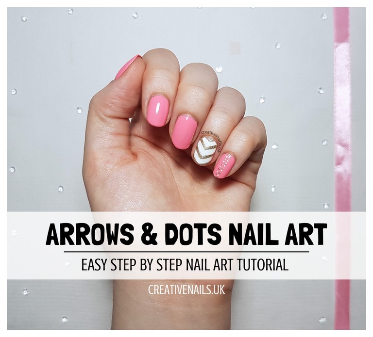 chevron and dots nail art tutorial