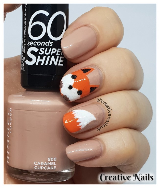 fox nail art