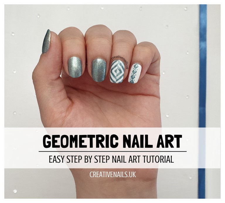 geometric nail art tutorial