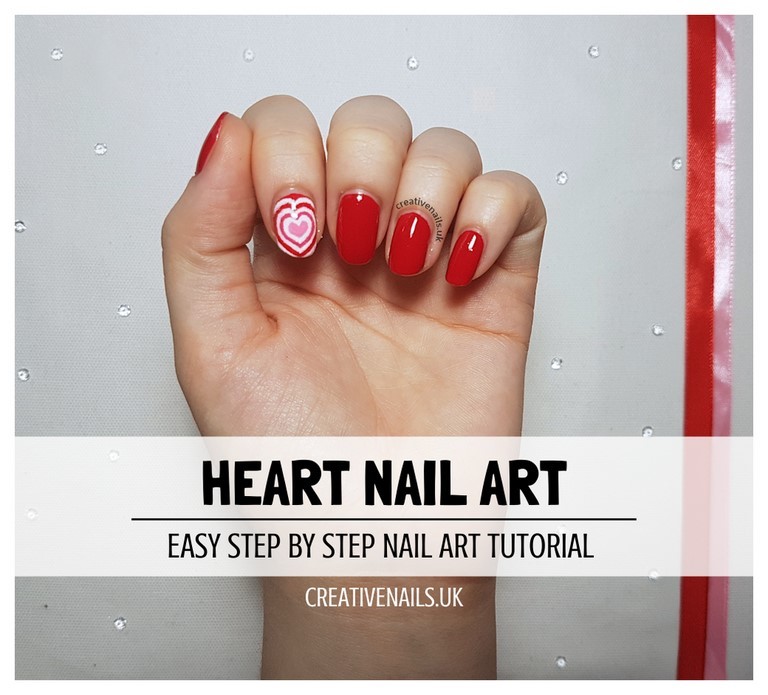 heart nail art tutorial