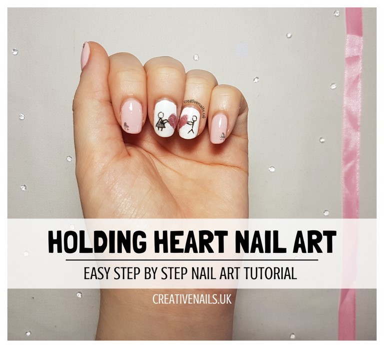 holding heart nail art tutorial