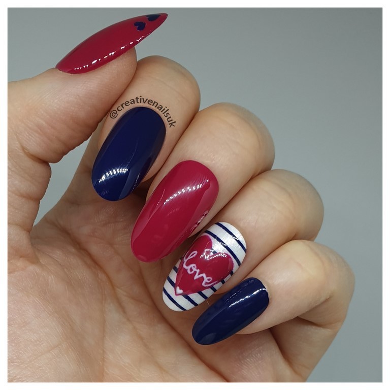 Valentine's day nails