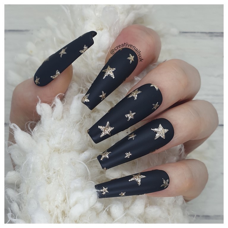 gold star nails
