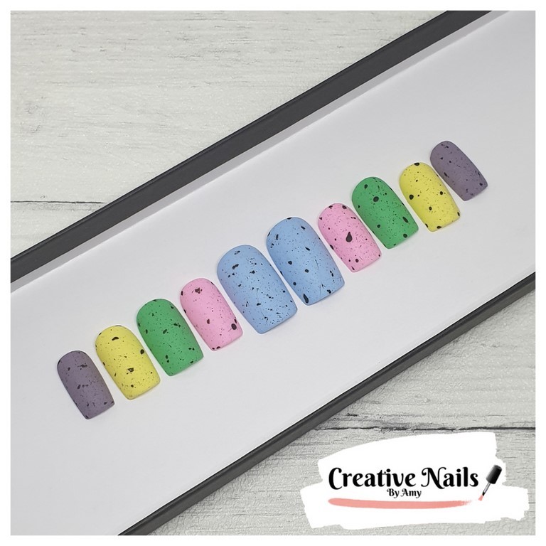 mini egg false nails