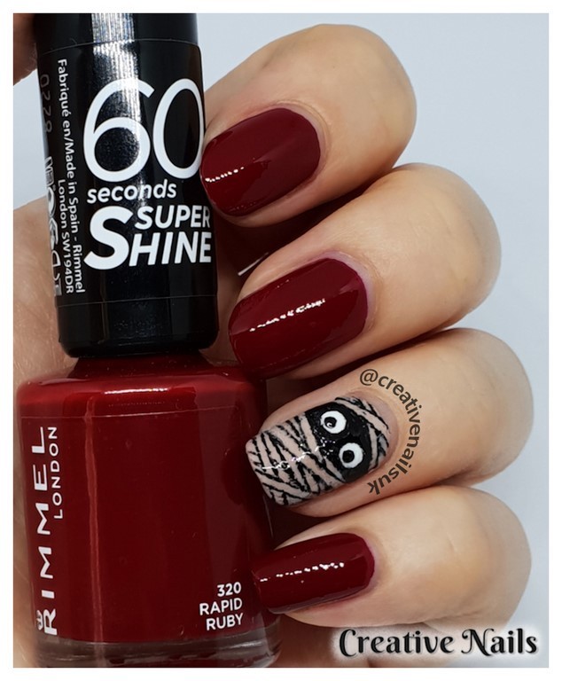 mummy nail art