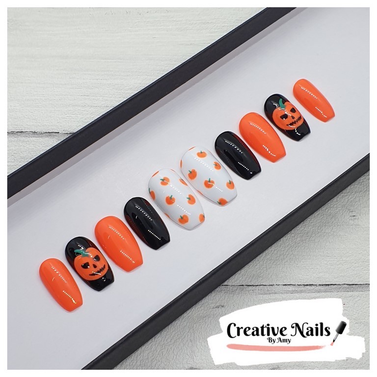 halloween false nails