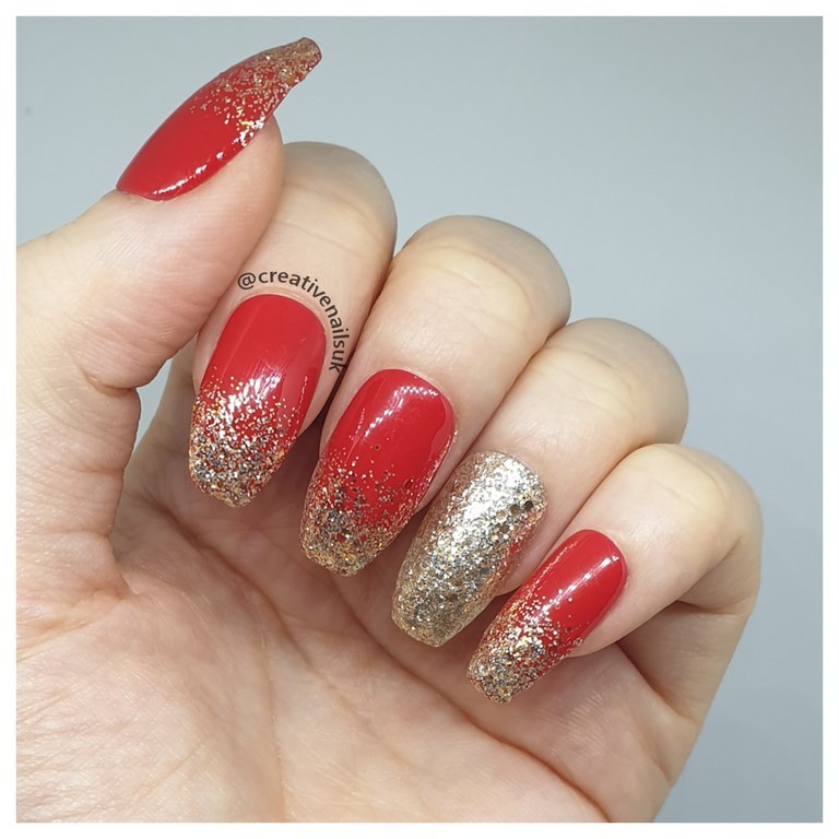 glitter ombre nails