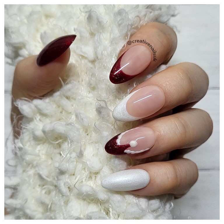 Santa Hat False Nails